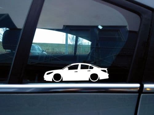 2X Lowered car stickers - for Vauxhall / Opel Insignia A sedan / saloon 4-DOOR 2008-2017 mk1 L402