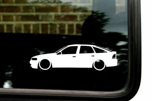 2x Lowered car stickers - for Vauxhall / Opel Vectra B 5-DOOR | tuning L609