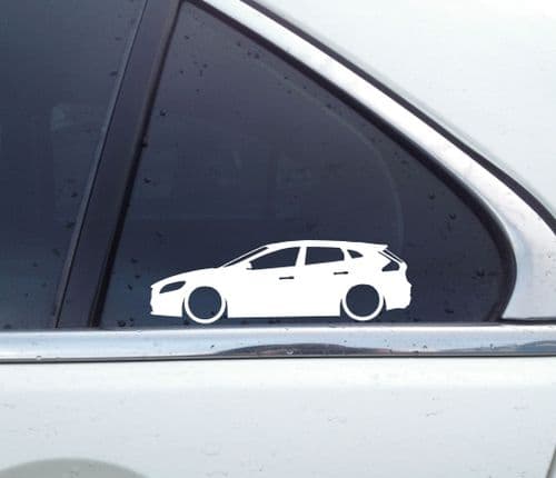 2X Lowered car stickers - for Volvo V40 / V40 Cross country | 2013-2019 | L1670