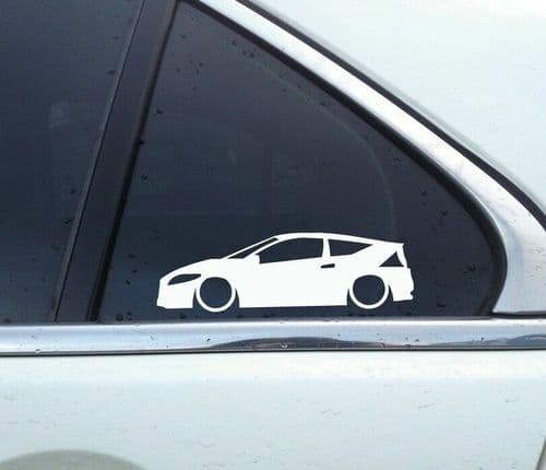 2X Lowered Jdm Car Stickers - For Honda CR-Z hybrid Coupe L871