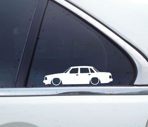 2X Lowered low car stickers - for Volvo 240, 244,GLT Turbo SE | classic L322
