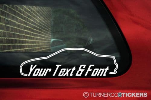 2x MG F ( mgf ) Roadster mk1 CUSTOM TEXT stickers