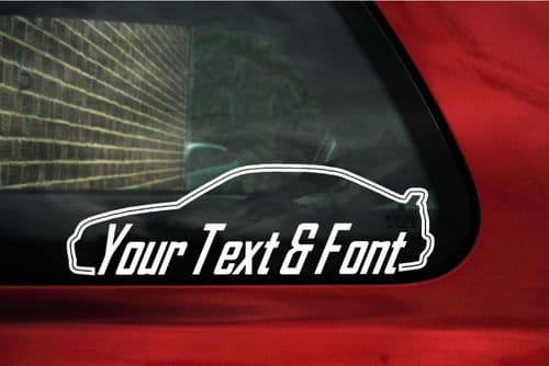 2x MG ZS / Rover 45 , 5-Door Hatchback CUSTOM TEXT stickers