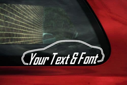 2x MG ZT / Rover 75 saloon CUSTOM TEXT stickers