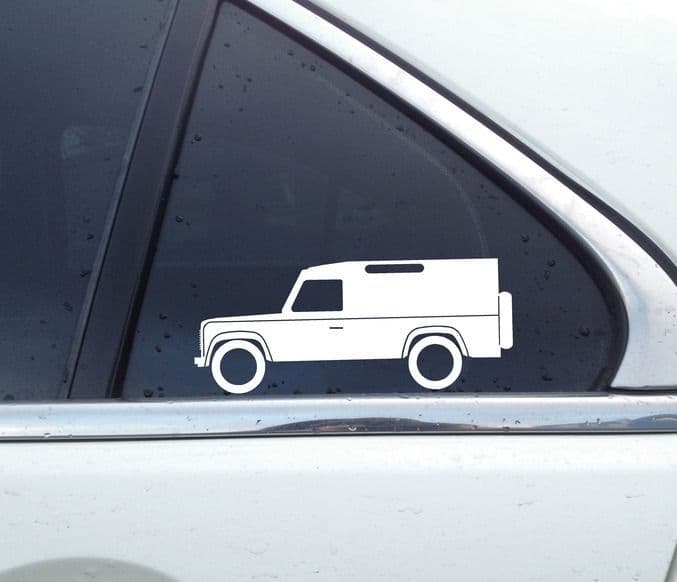 2X offroad 4x4 stickers for classic Land Rover Defender 110 VAN