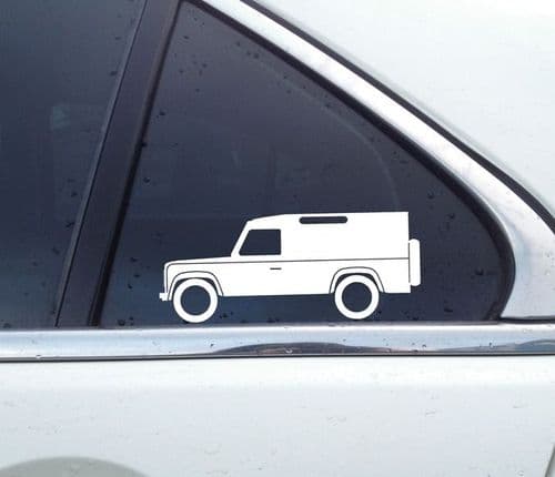 2X offroad 4x4 stickers for classic Land Rover Defender 110 VAN