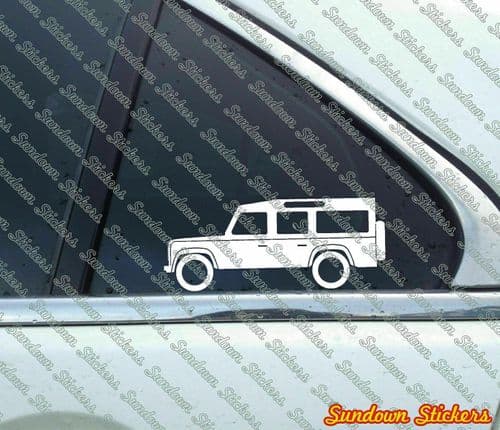 2X offroad 4x4 stickers - for Land Rover Defender 110 WAGON | classic T73