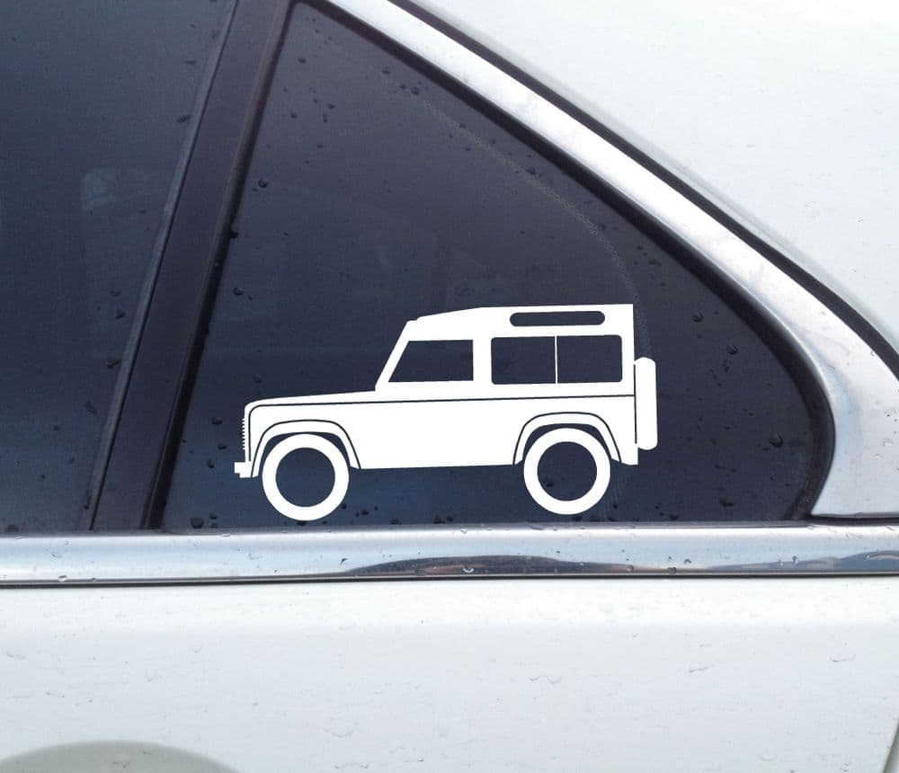 2X offroad 4x4 stickers for Land Rover Defender 90 wagon 4x4 classic L1611
