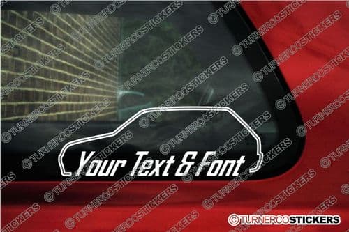 2x Rover / MG Metro CUSTOM TEXT sticker