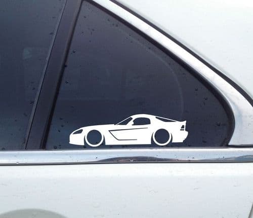 2x supercar outline stickers - for Dodge Viper SRT 10 2003 supercar-L855