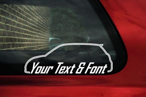 2x Suzuki Swift Sport (2004–2010) CUSTOM TEXT stickers
