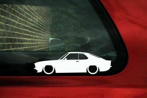 2x tuning stickers auto aufkleber - for Opel Manta A GTE coupe | oldtimer L1648