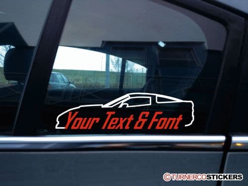 2x (two) Chevrolet Corvette C6 ZR1 CUSTOM TEXT stickers / decals