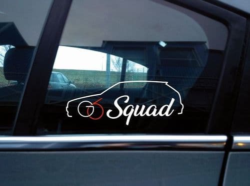 G6 Squad sticker - for Toyota Corolla E11 G6 / G6R VVTi | 3-door Q45 (1)