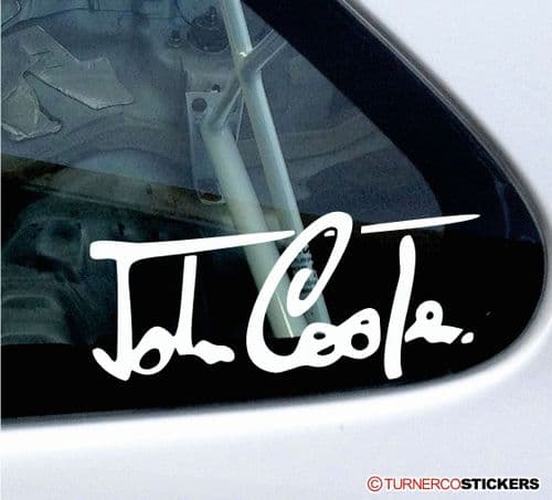 John Cooper signature classic Mini sticker