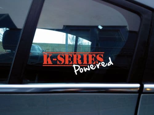 K series powered sticker for classic Rover MG ZR / ZS / TF ... 120 / 160