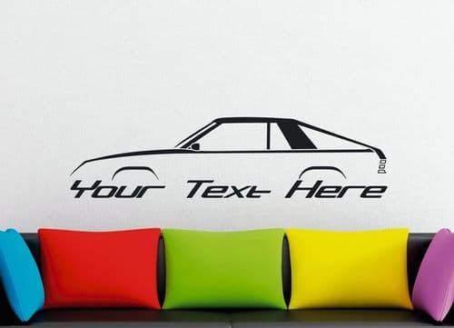 Large Custom car silhouette wall sticker -for Dodge Charger 1983-1987 L-body 80s mopar