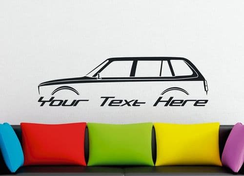 Large Custom car silhouette wall sticker - for Honda Civic CVCC 1st gen ...