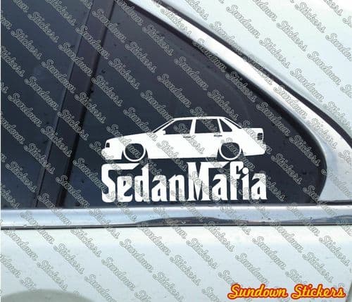 Lowered SEDAN MAFIA car sticker - for Volvo 850 T5 Sedan B13