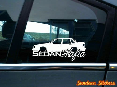 Lowered SEDAN MAFIA car sticker - for Volvo 850 T5 Sedan (V2) B12