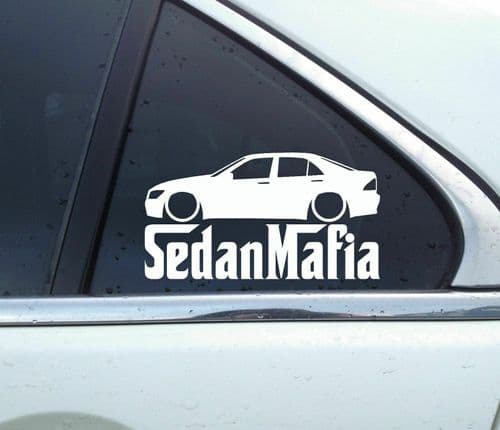 Lowered SEDAN MAFIA sticker for Lexus IS sedan (XE10) 1999-2005, is 200 300 B69