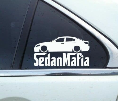 Lowered SEDAN MAFIA sticker - for Lexus IS sedan (XE20) 2005-2013, is 250 B70