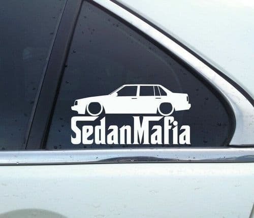Lowered SEDAN MAFIA sticker - for Volvo 940 Turbo sedan | Classic B01