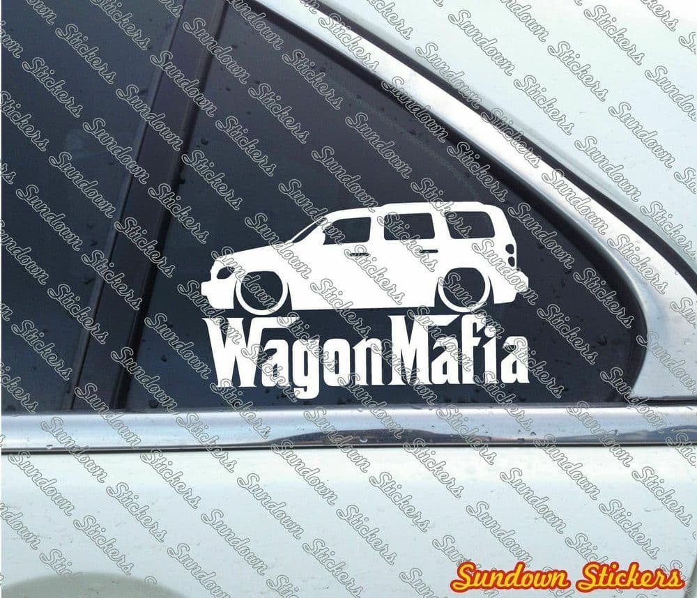 Lowered WAGON MAFIA sticker - for Chevrolet HHR retro wagon W240