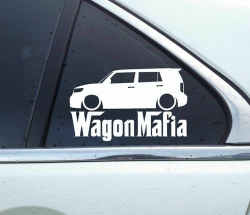 Lowered WAGON MAFIA sticker - for Scion XB 2nd gen (2008-2015) | W87