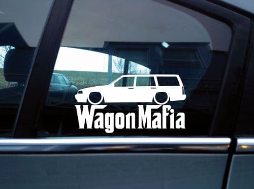 Lowered WAGON MAFIA sticker - for Volvo 960 estate wagon GLT SE 1994-1998 W142