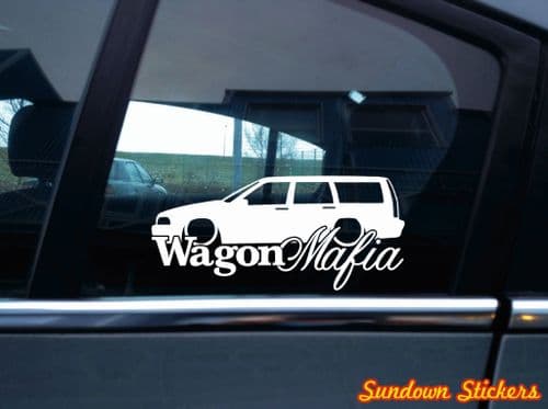 Lowered WAGON MAFIA V2 car sticker for Volvo V70 T5 1st gen | XC70 | cross
