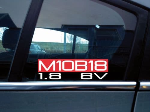 M10B18 1.8 8v sticker for BMW e21 early e30 316 318i, e28 518i M10 classic C25