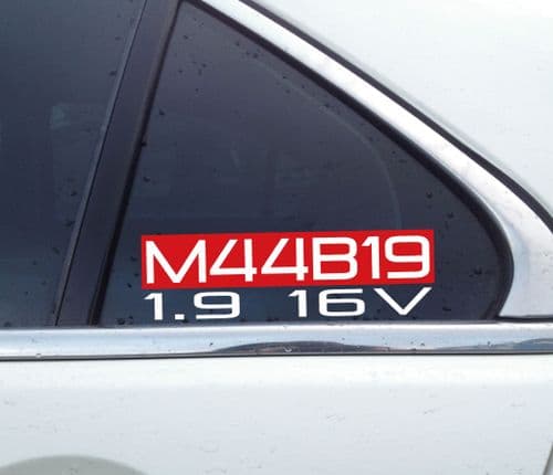 M44B19 1.9 16v sticker for BMW e36 318is ,318Ti 1996-2000 / Z3 1.9 C105