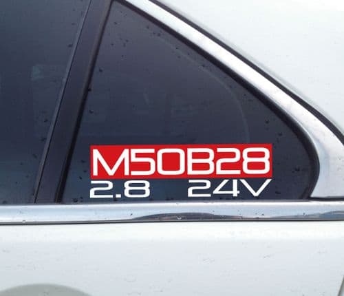 M50B28 2.8 24v sticker. for BMW e36 328i | e38 728i, | Z3 2.8 C26