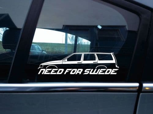 NEED FOR SWEDE sticker - For Volvo V70 1st gen (1996-2000) | T5 | R (no roof rails)