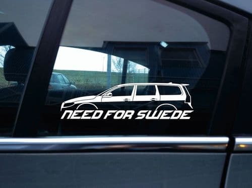 NEED FOR SWEDE sticker - For Volvo V70 3rd gen (2008-2016) | R-design (no roof rails)