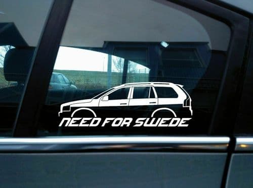 NEED FOR SWEDE sticker - For Volvo XC90 1st gen (2002-2014) N34