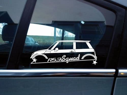 R53 squad sticker - for Mini Cooper S R53 | mk1 | 1st gen | jcw | Q27