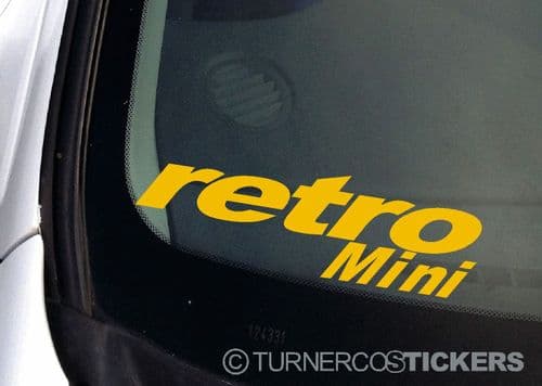 Retro Mini sticker / Decal For Classic morris. Austin Mini Cooper S / Clubman