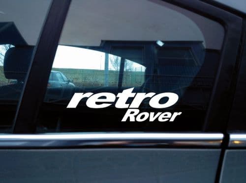Retro Rover sticker for classic Rover metro / Maestro Turbo / 200 / 25 / 45 / 75