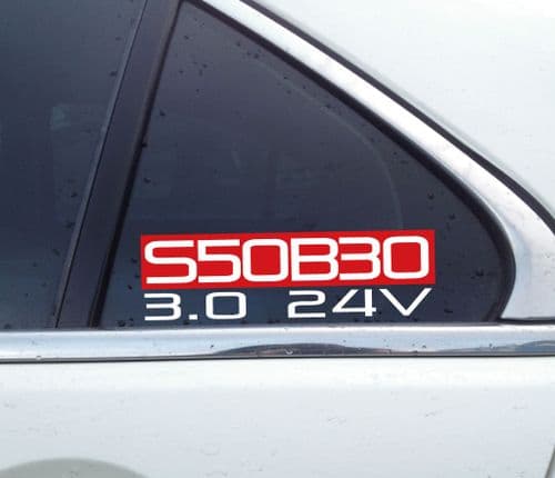 S50B30 3.0 24v sticker for BMW e36 M3 (euro) C19