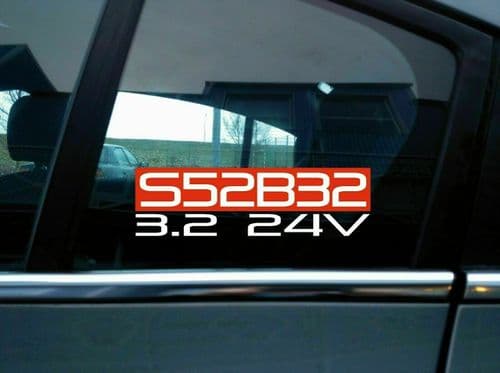 S52B32 3.2 24v sticker for BMW e36 M3 (north america) C108