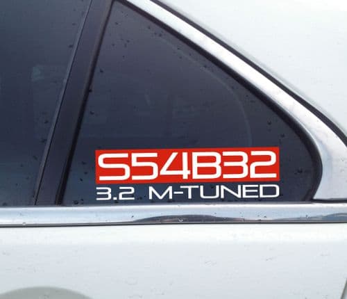 S54B32 sticker ,Decal - For BMW e46 M3 / Z4 M roadster / coupe s54 C15