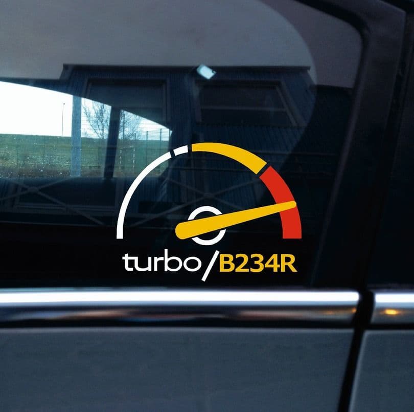 Turbo B234R boost sticker / decal - for Saab 9000 Aero