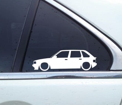 x2 Lowered car silhouette stickers for MG Maestro 1600 classic | L1011