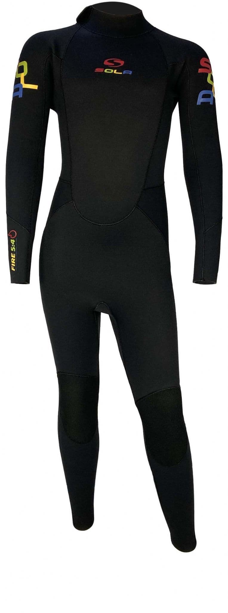 Sola Fire 5/4 Back Zip Youth Fullsuit