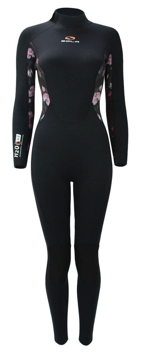 Sola H2O 4/3 Back Zip Ladies Fullsuit