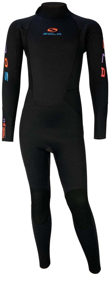 Sola Phoenix 4/3 Back Zip Youth Fullsuit