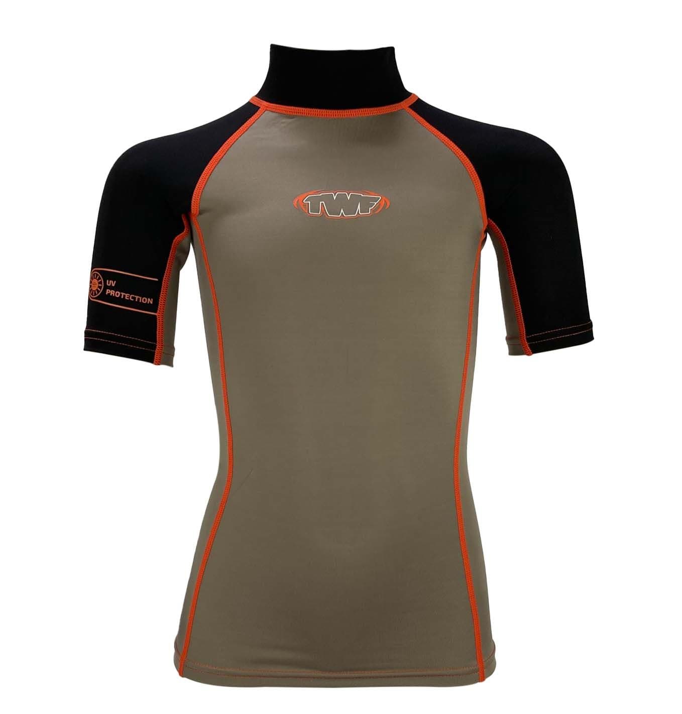 ARENA Jungen Rashguard Shirt – UV-Schutz 40+, Kurzärmlig, Schnell Trocknend, Für Pool & Strand