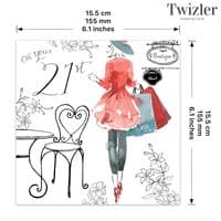 Age Birthday Cards. Birthday Card For Her. Female Birthday Card. Happy Birthday Cards. Twizler.